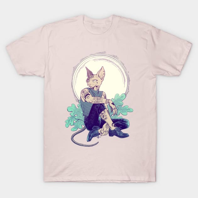 Fashion Cat T-Shirt by Merdet